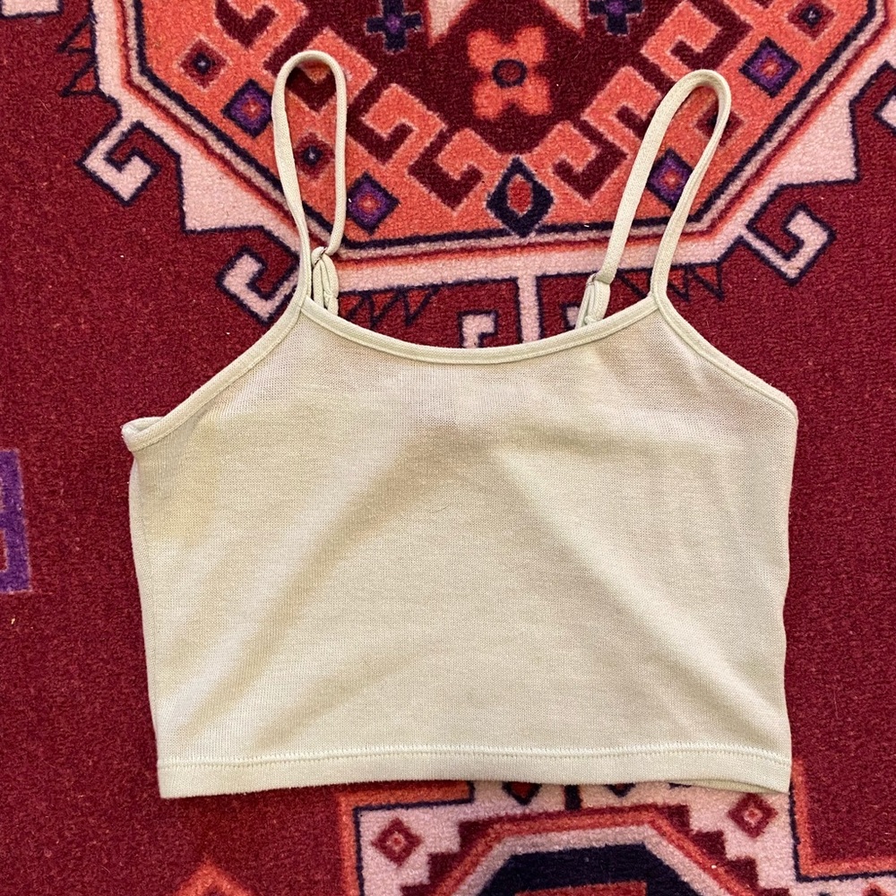 Pastel green tank top